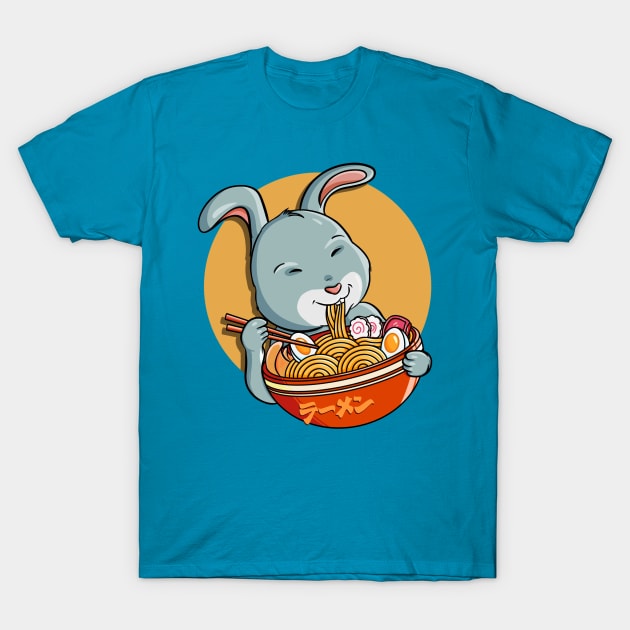 Rabbit Ramen Cute T-Shirt by Ryuga